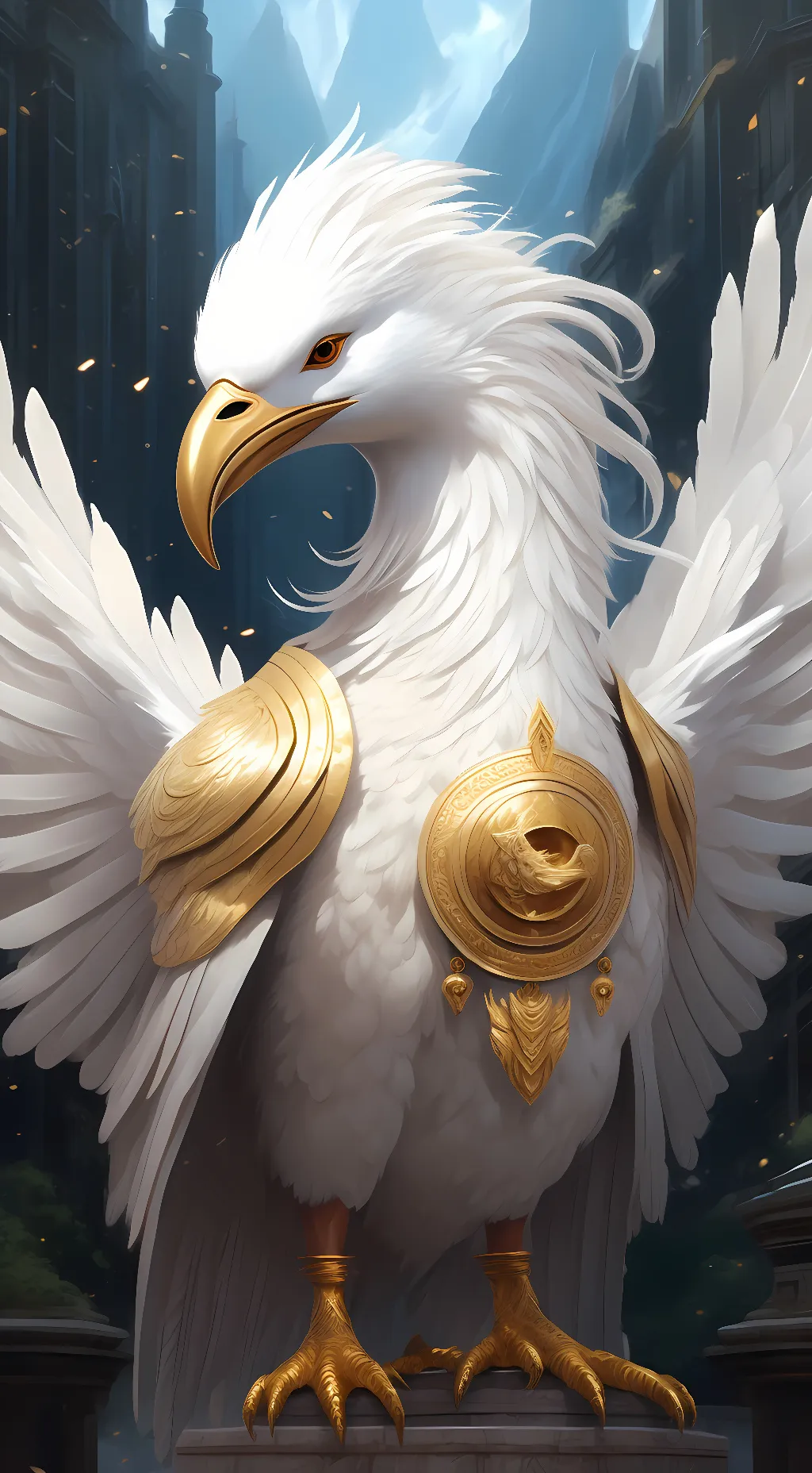 ai character: Heaven background