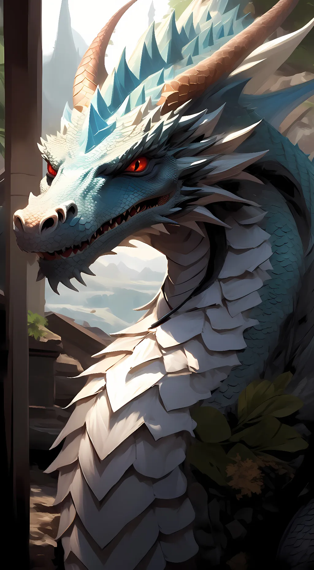 ai character: Dragon background