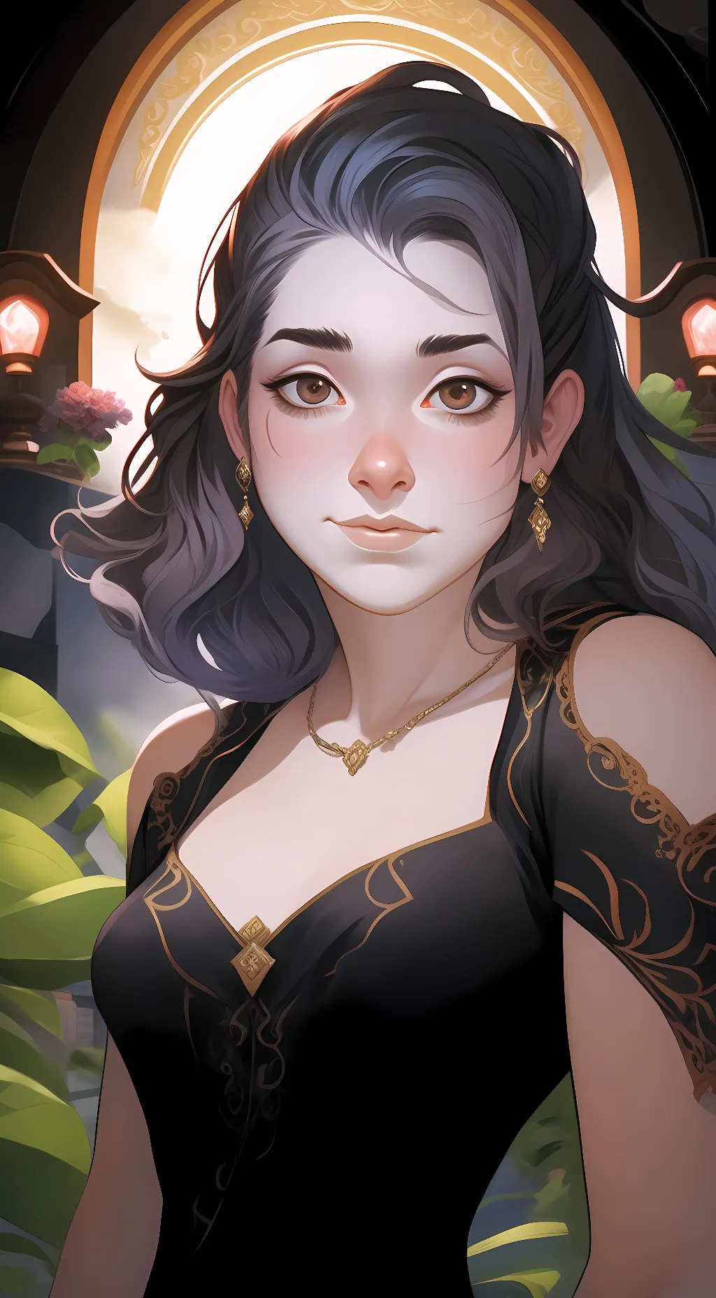 ai character: Catrina (cartoon) background