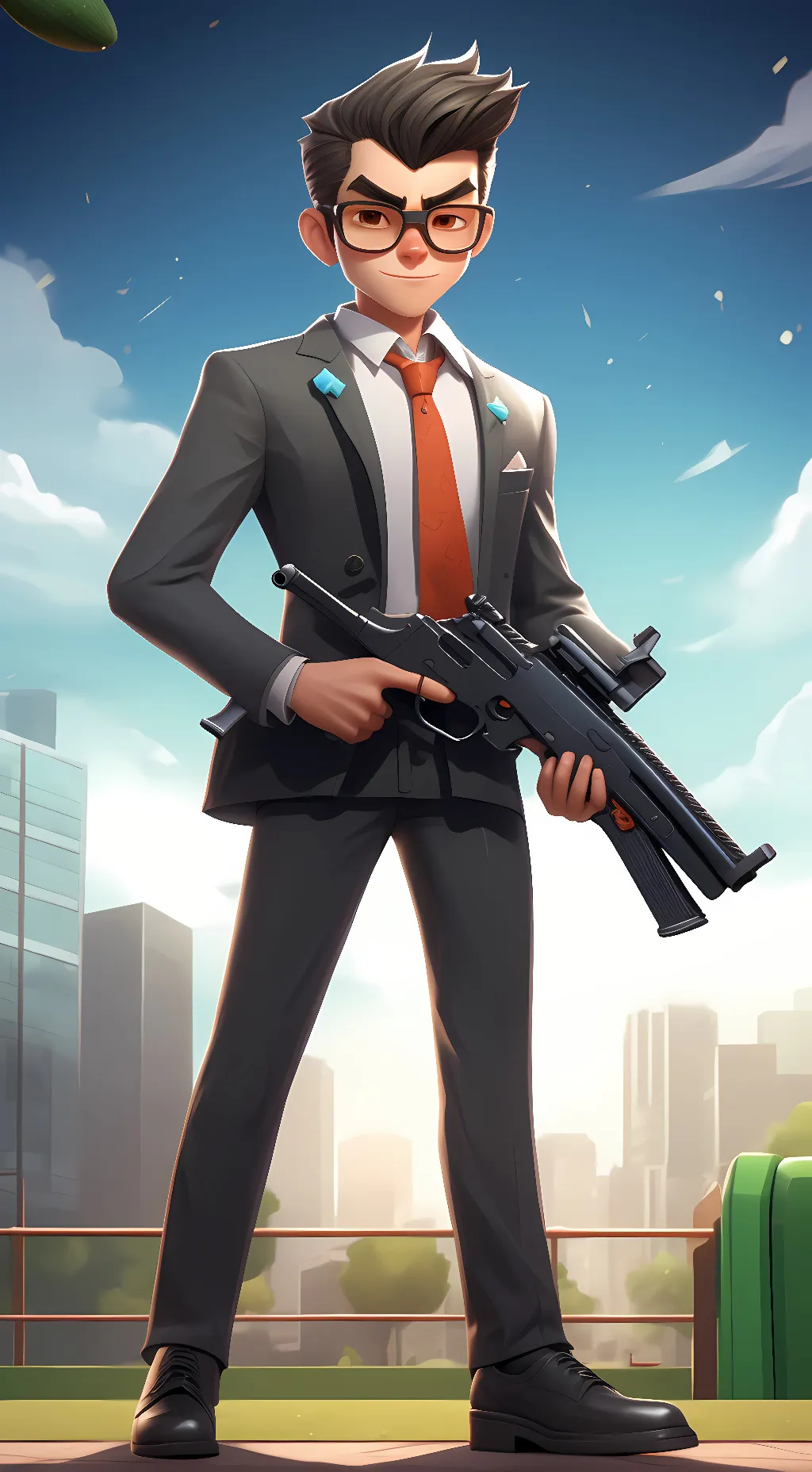 ai character: pumkin background