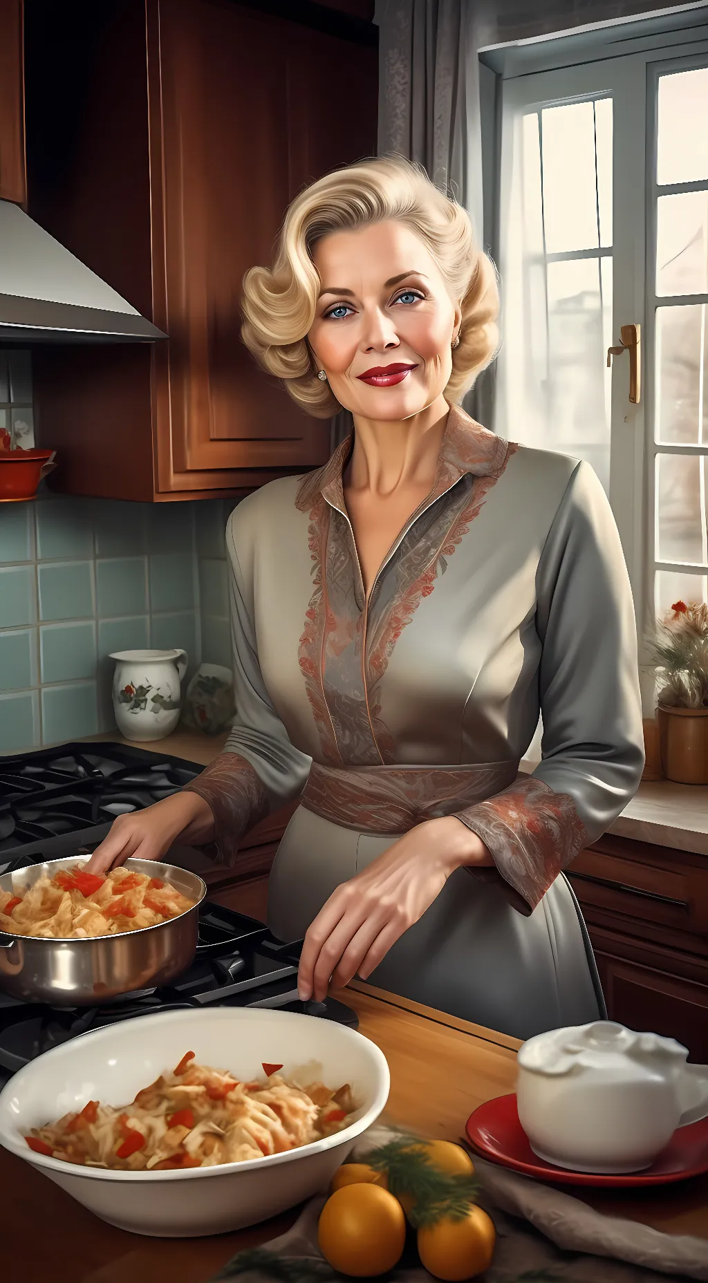 ai character: Анна background