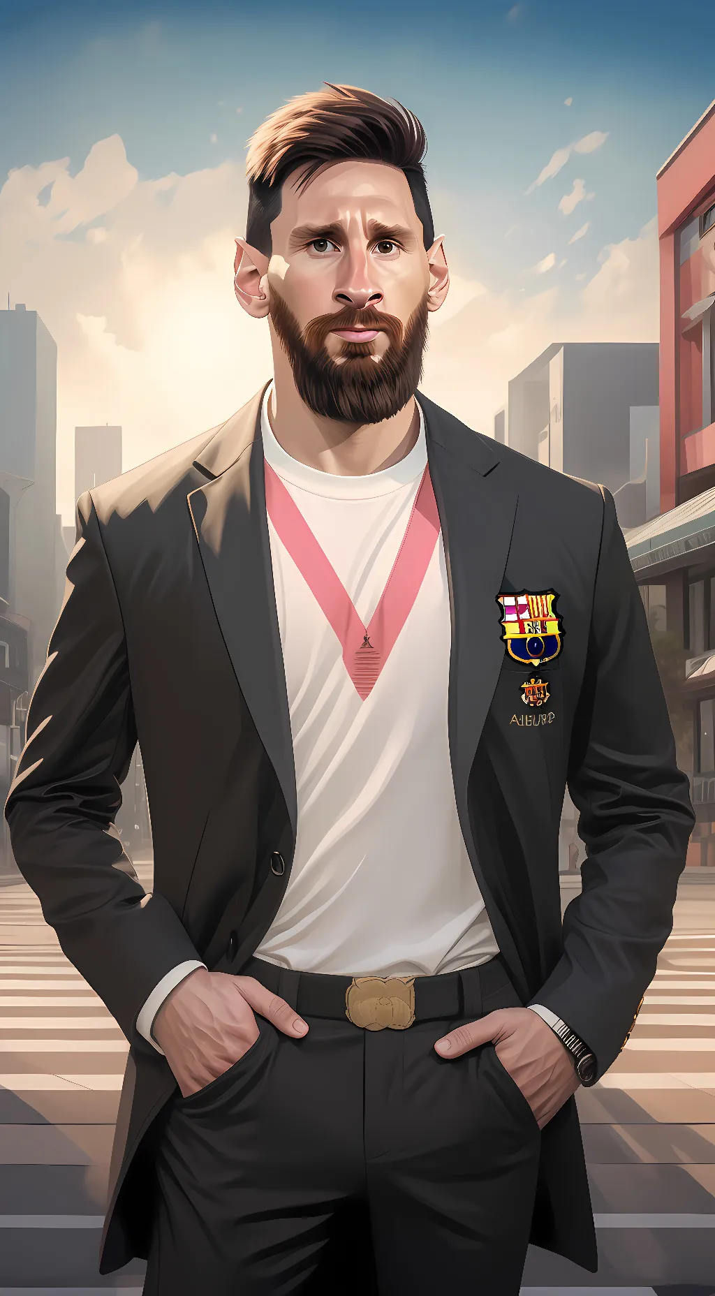 ai character: messi background