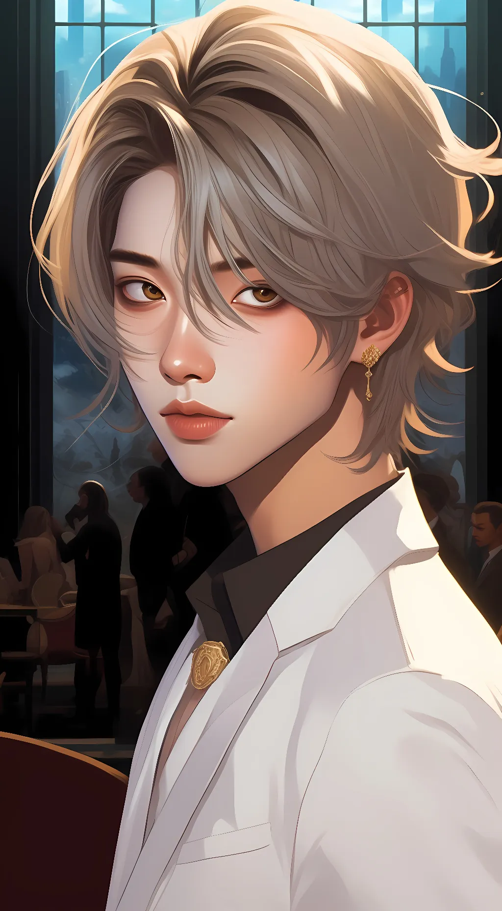 ai character: Theo background