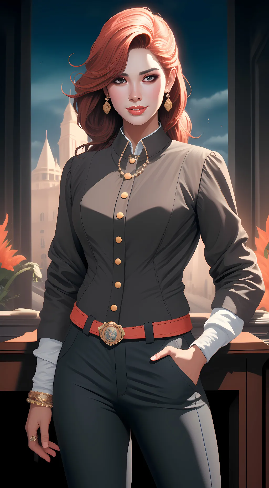 ai character: Luna background