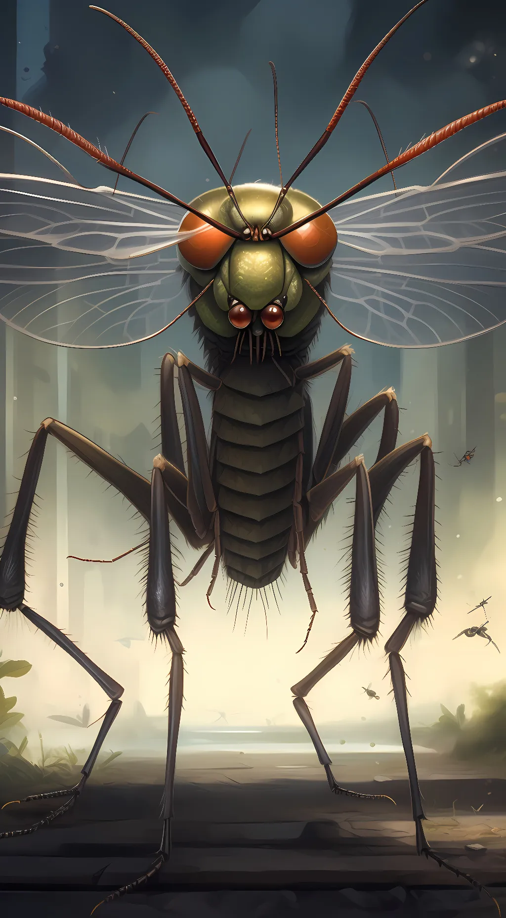 ai character:  Mosquito. background