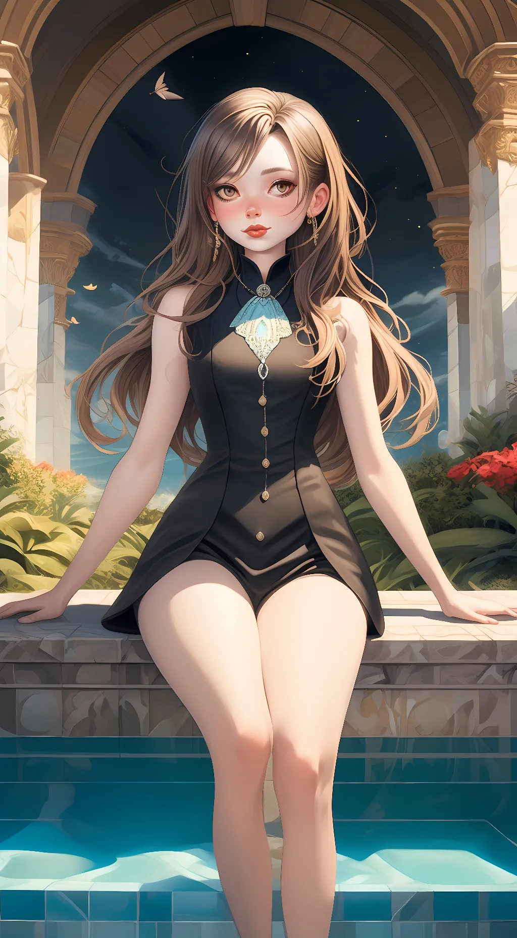 ai character: Ariana  background