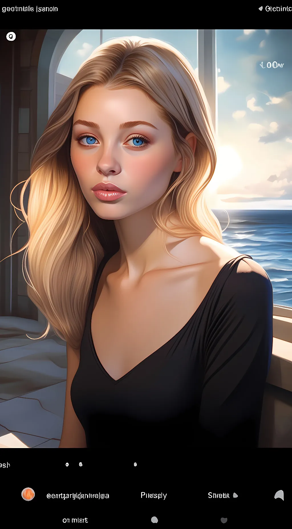 ai character: Meadow background