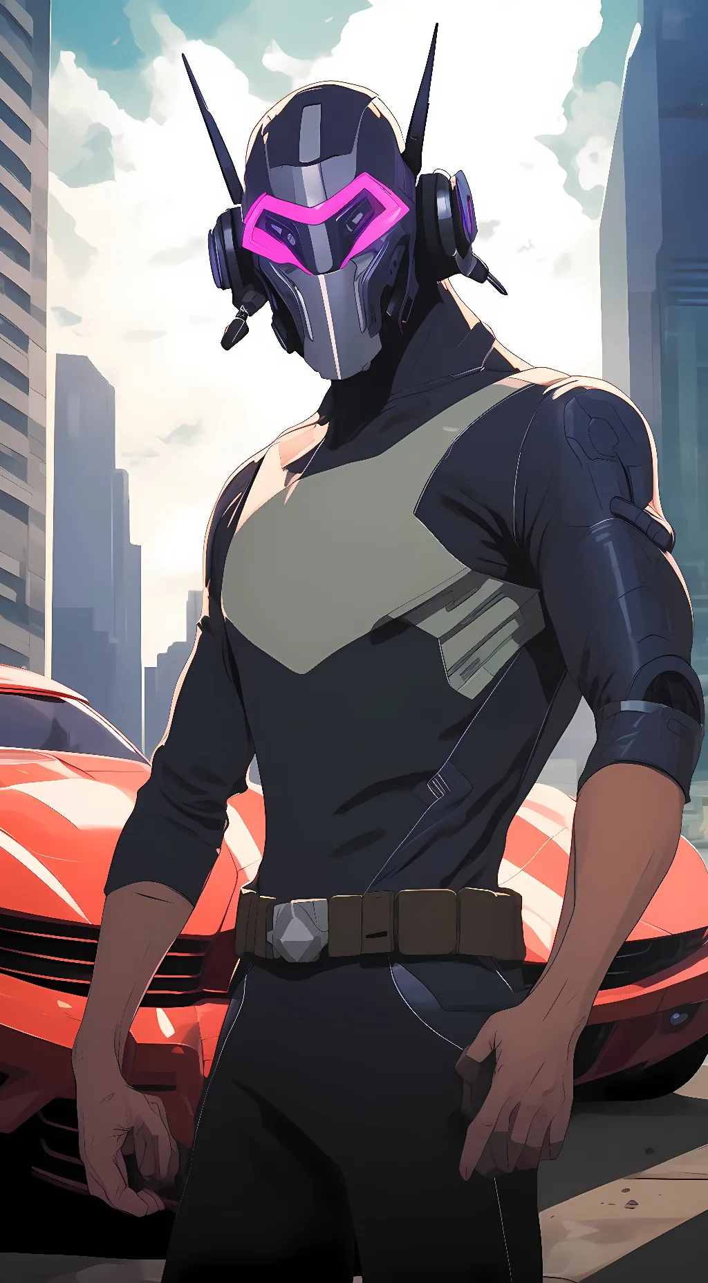 ai character: Soundwave background