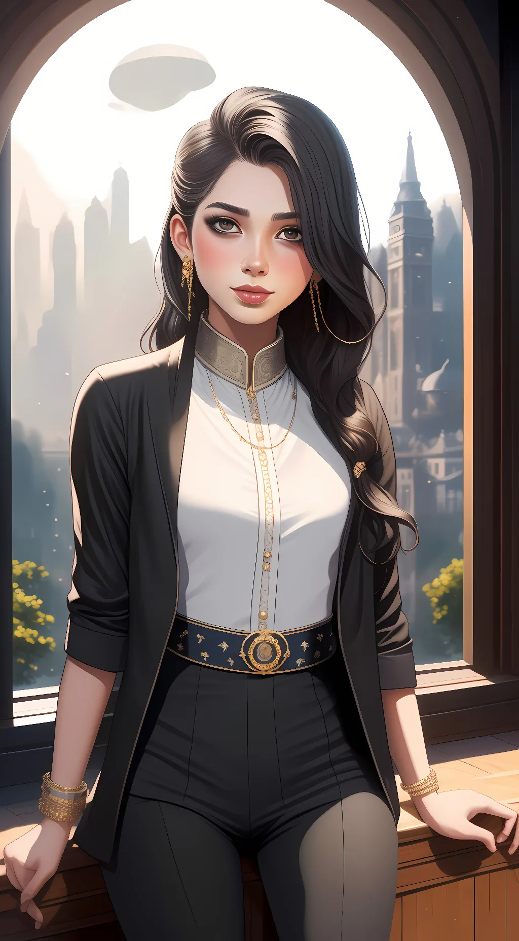 ai character: Michelle  background