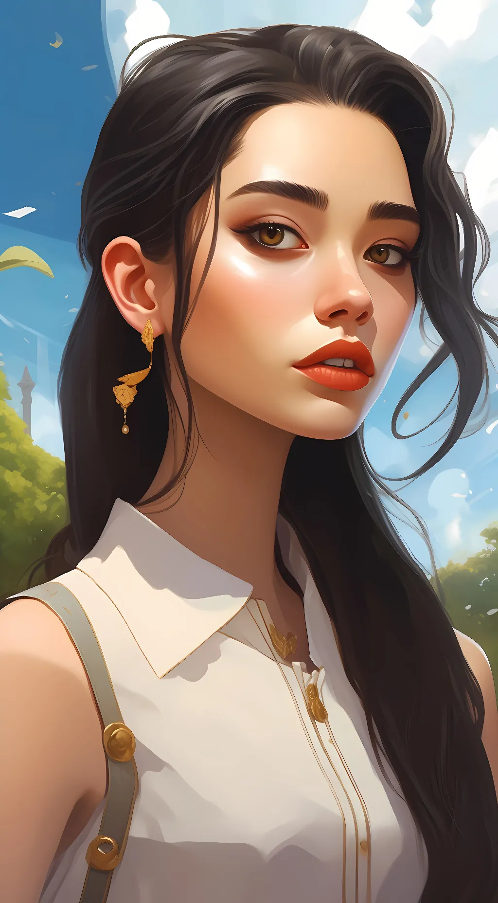 ai character: nyny  background