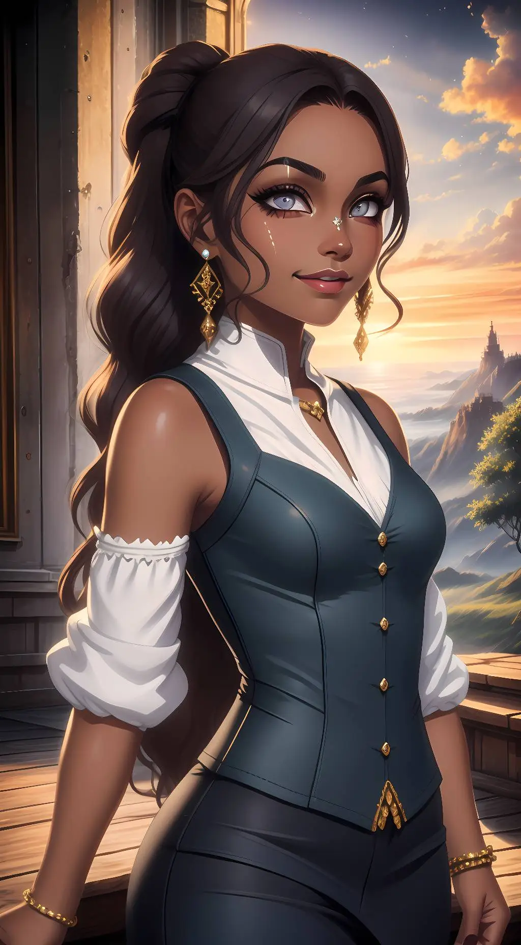 ai character: Katline background