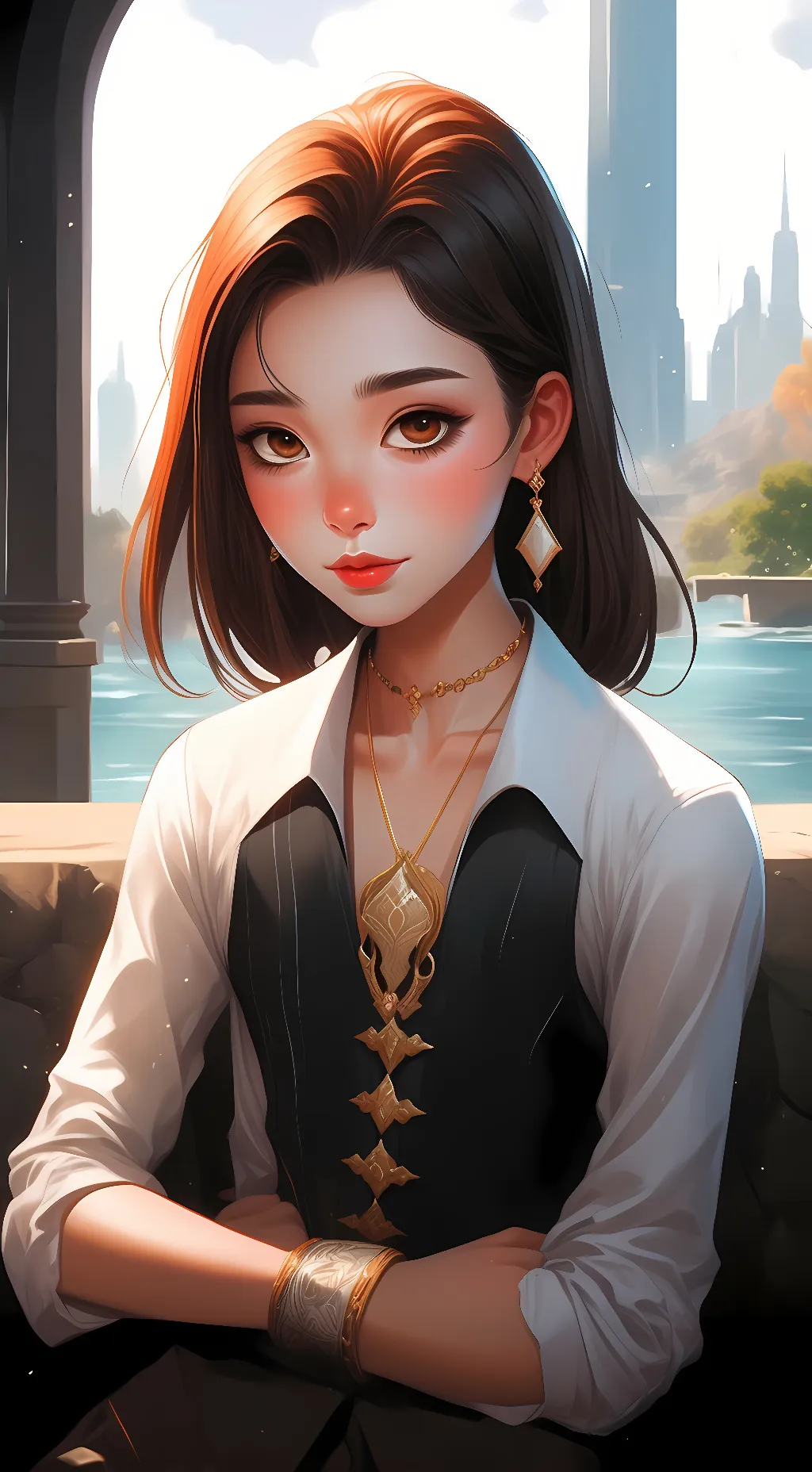 ai character: naomi  background