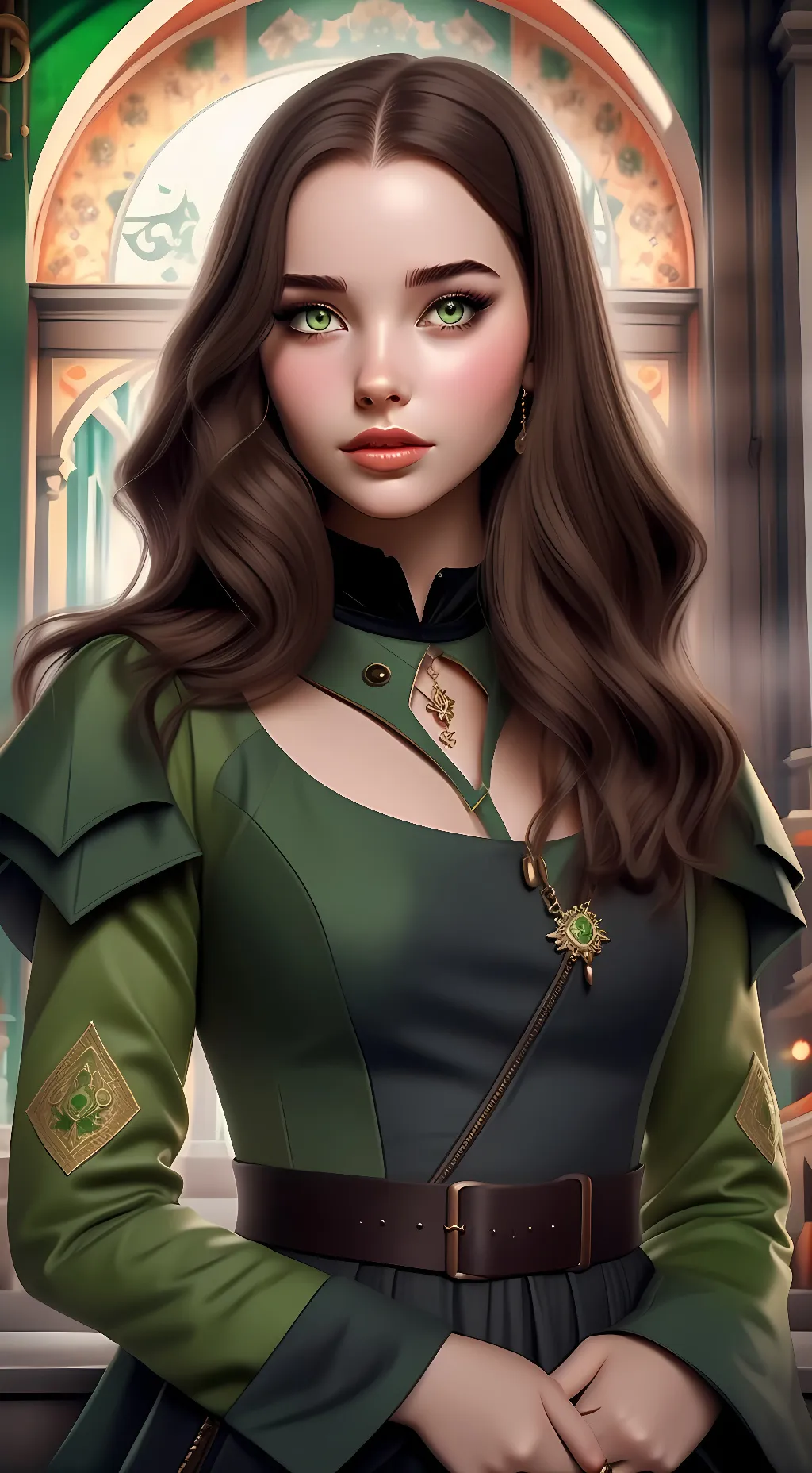 ai character: Dove Cameron background