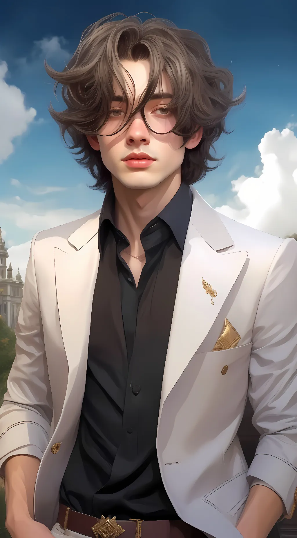 ai character: Alex Justin  background