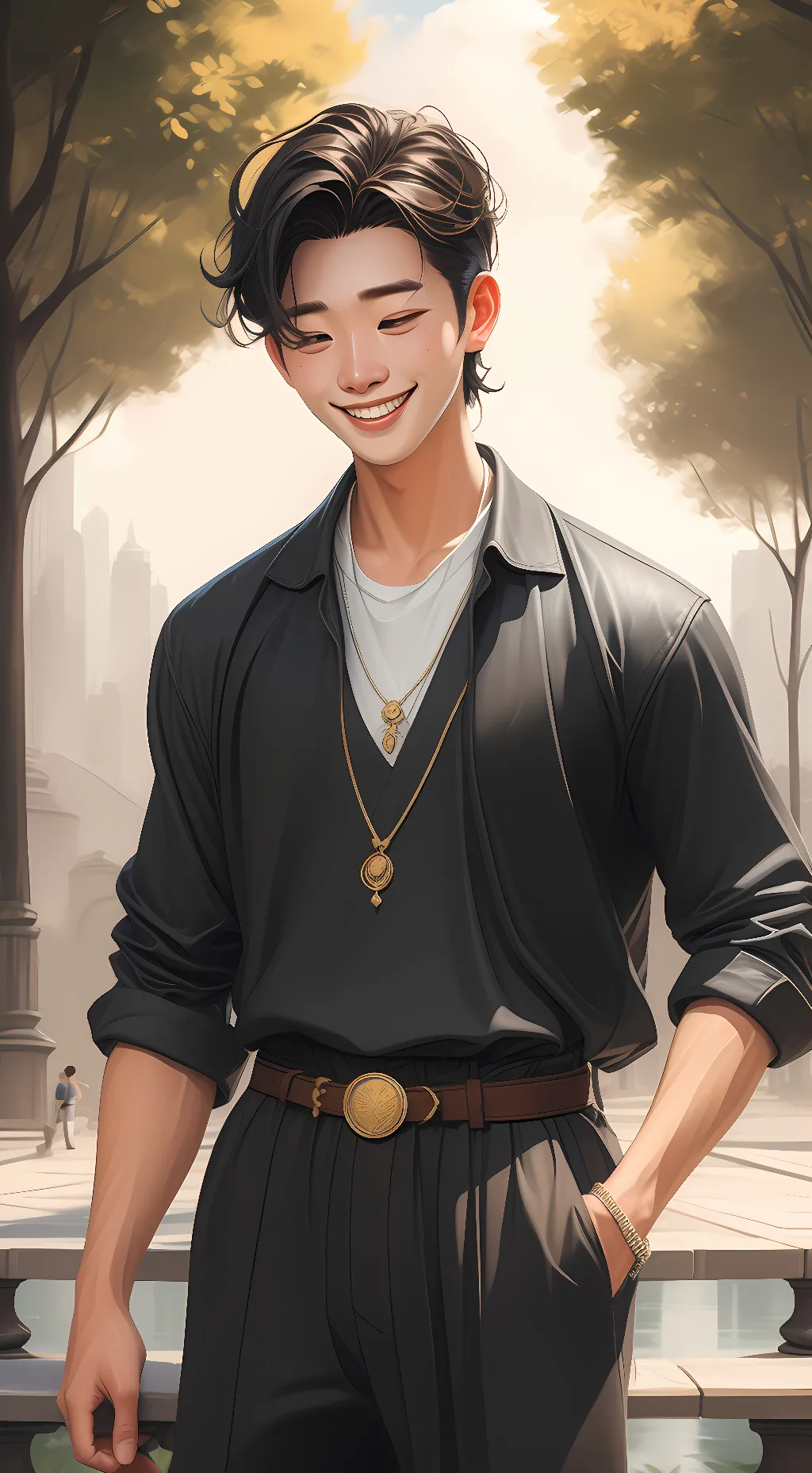 ai character: Kage background