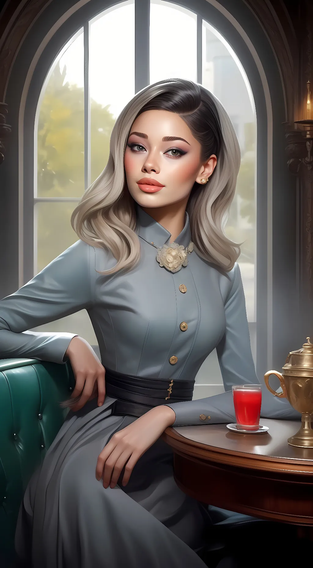 ai character: miss Mary  background