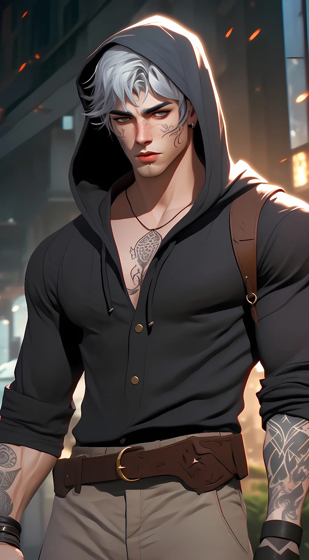 ai character: caddon background