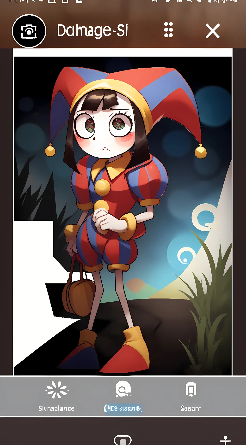 ai character: Pomni background