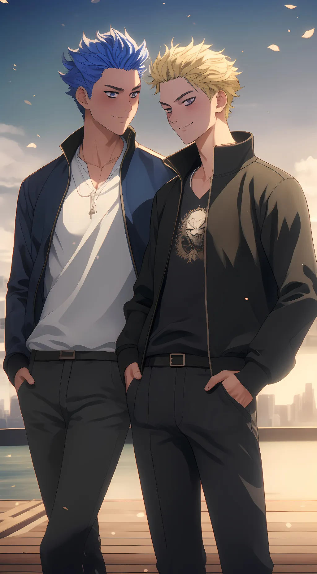 ai character: Shinsou x Denki background