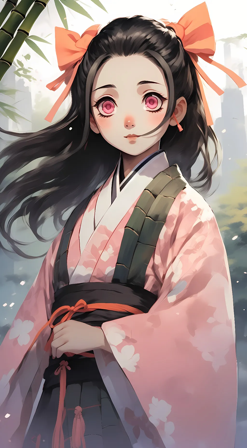 ai character: 🎍nezuko🎍 background