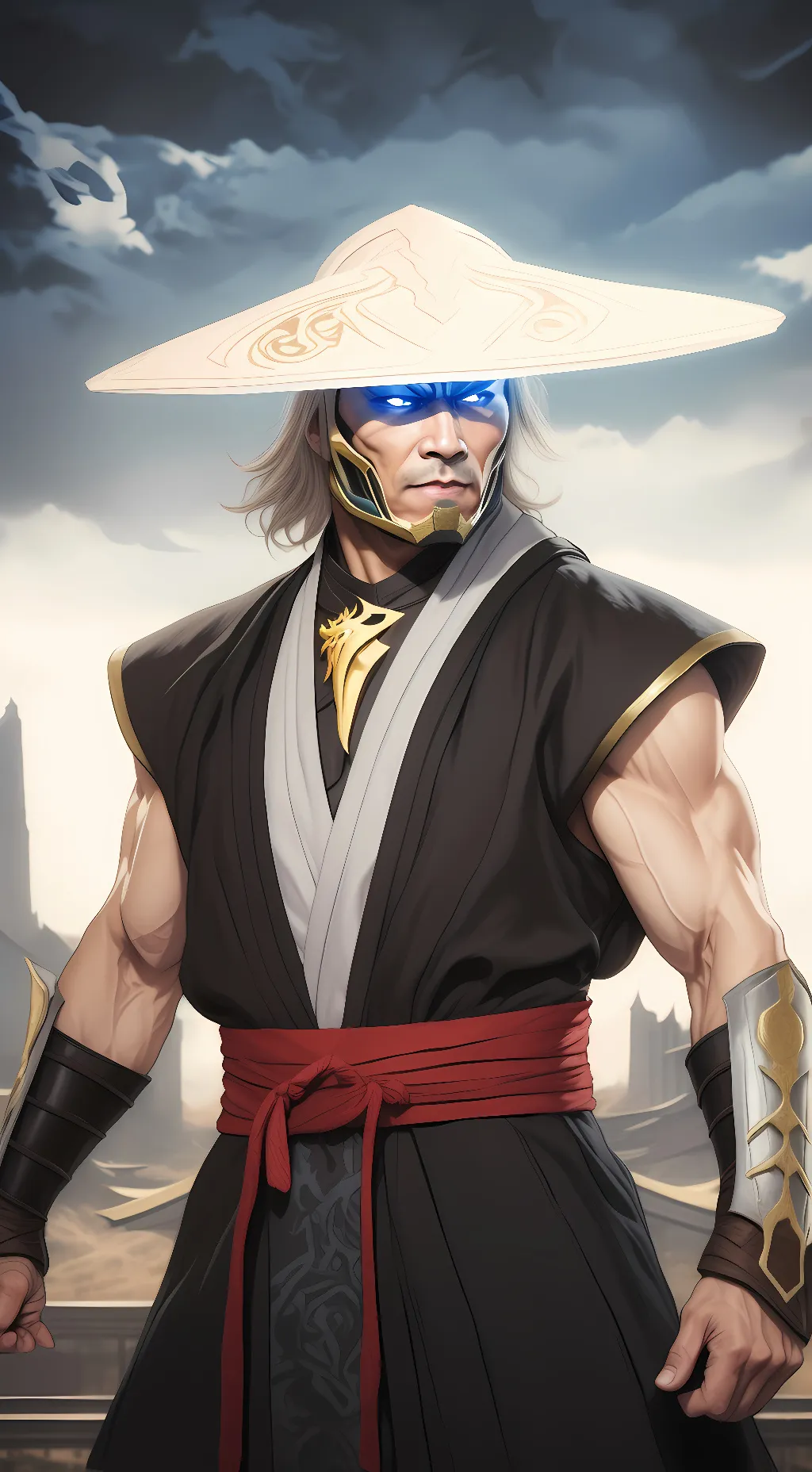 ai character: Lord Raiden  background