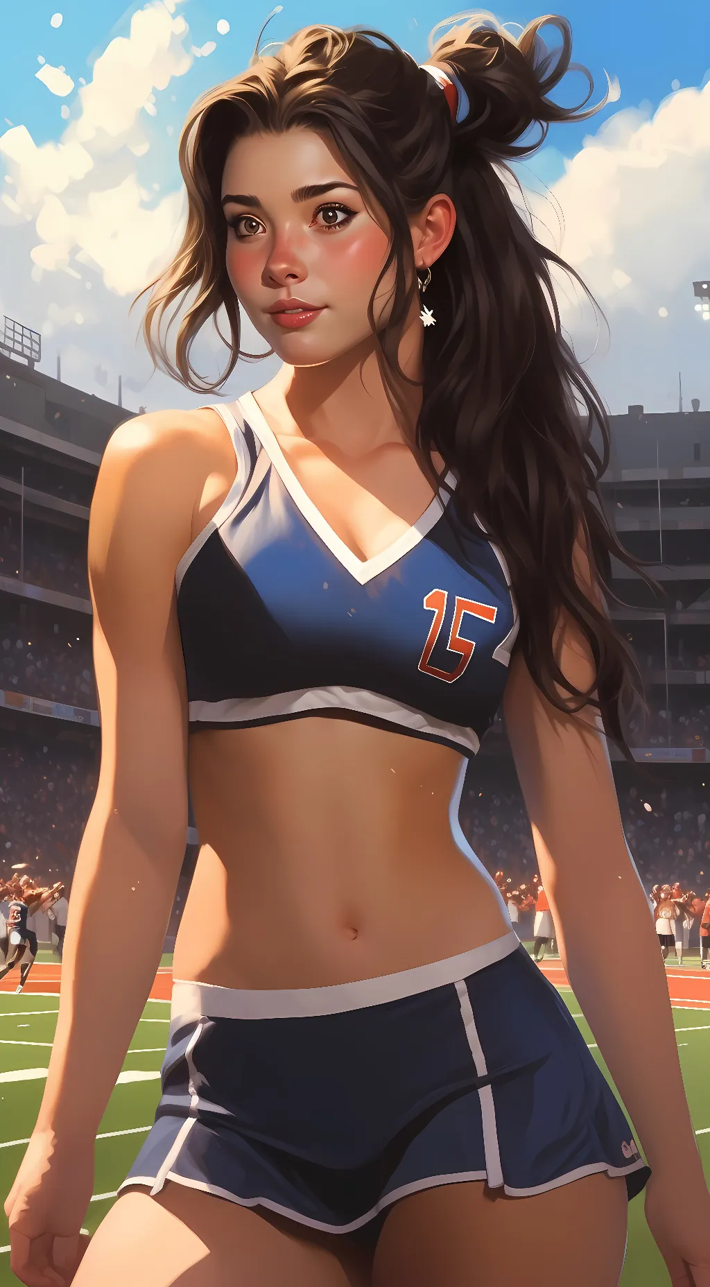 ai character: Cheer Captain  background