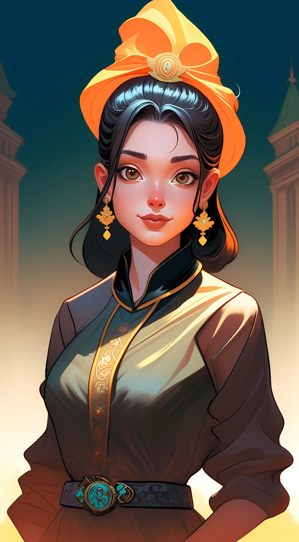 ai character: nayeon  background