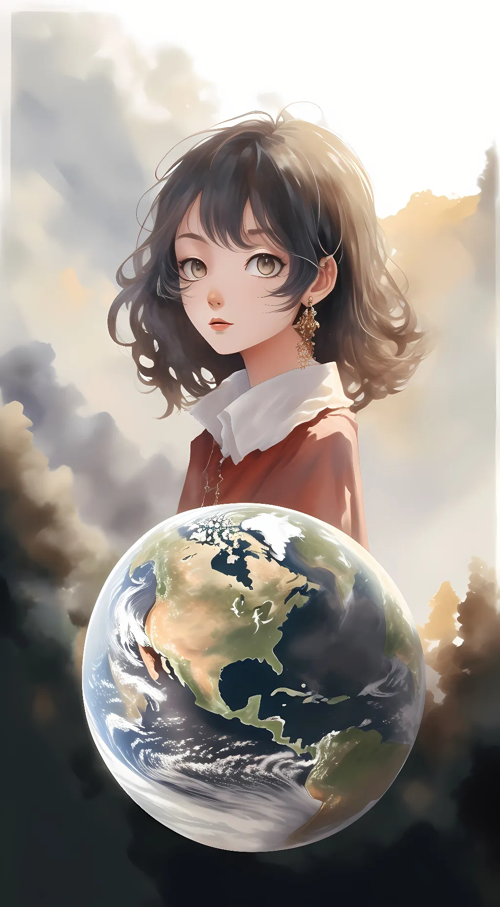 ai character: Earth background
