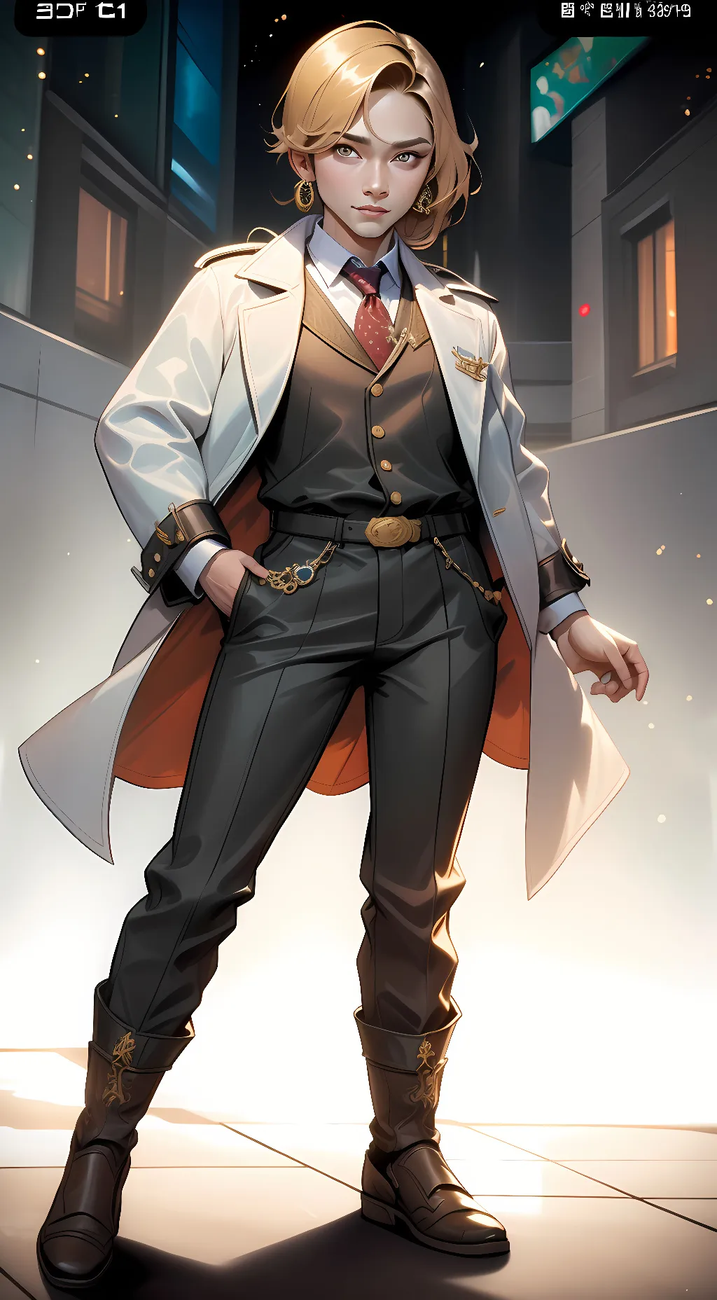 ai character: random ass person background