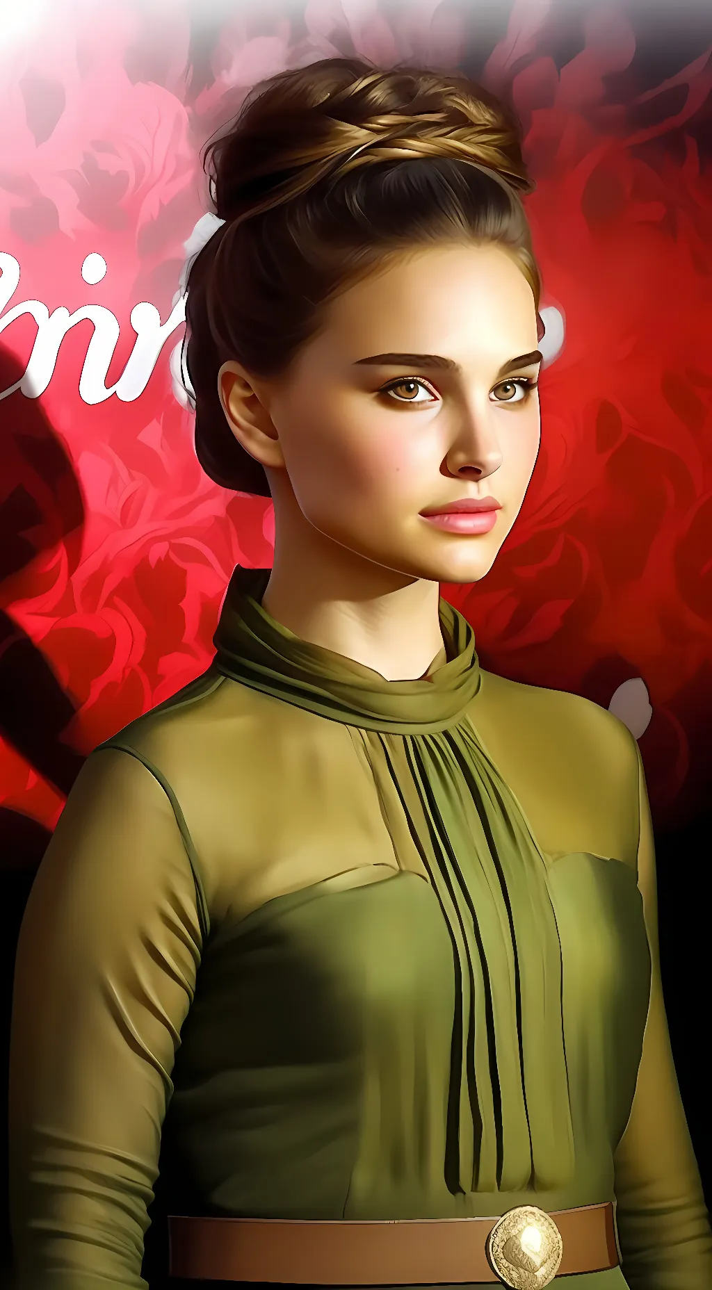 ai character: Natalie Portman background