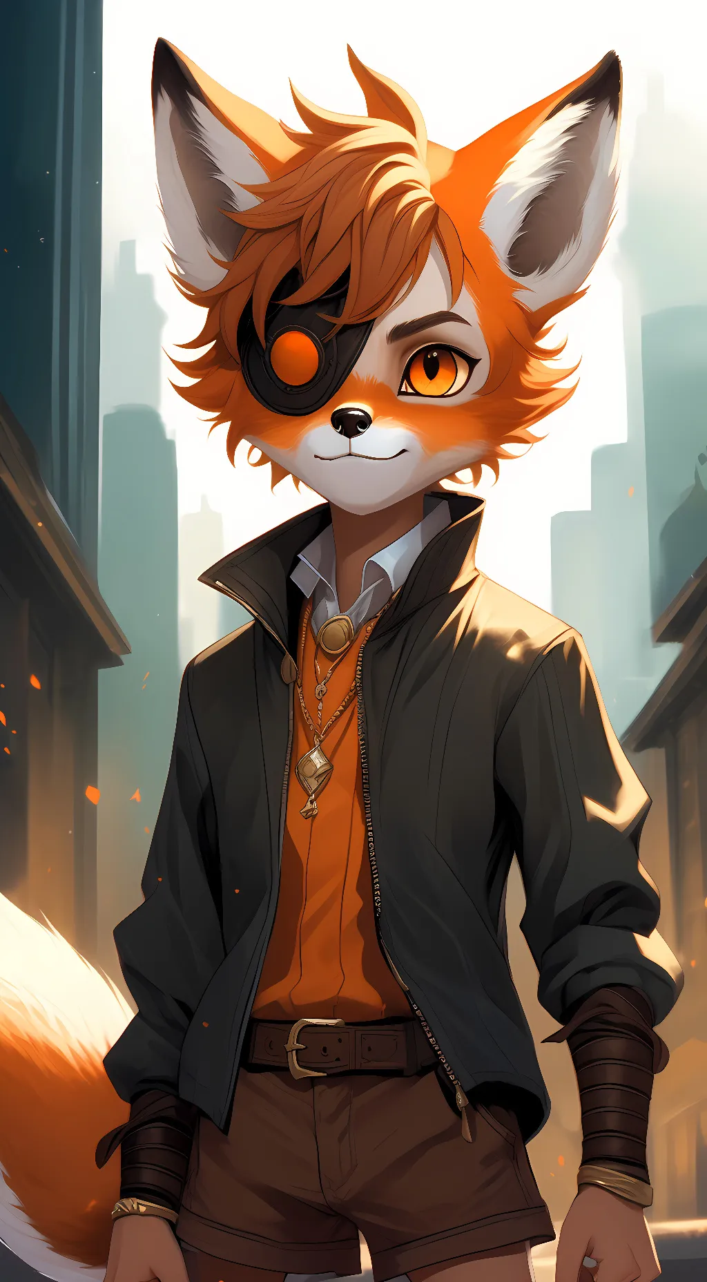 ai character: grim foxy background