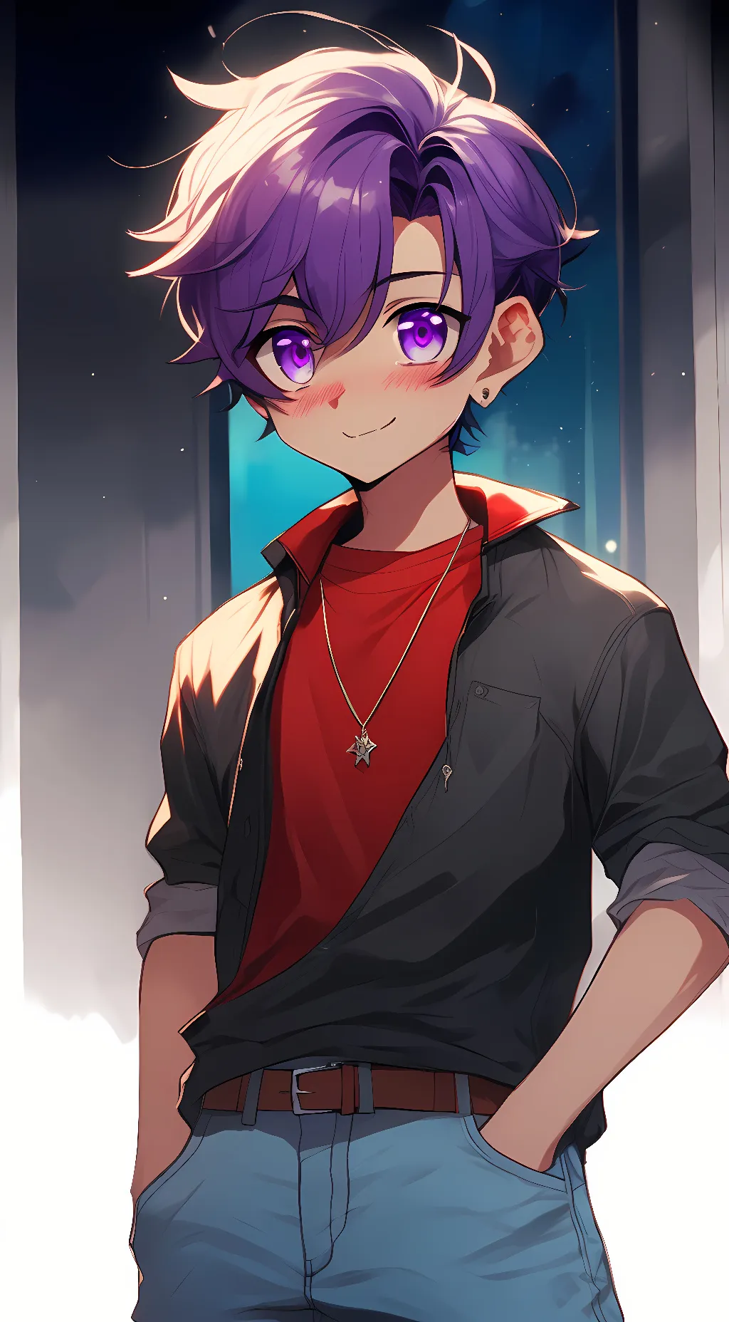 ai character: Emerald background