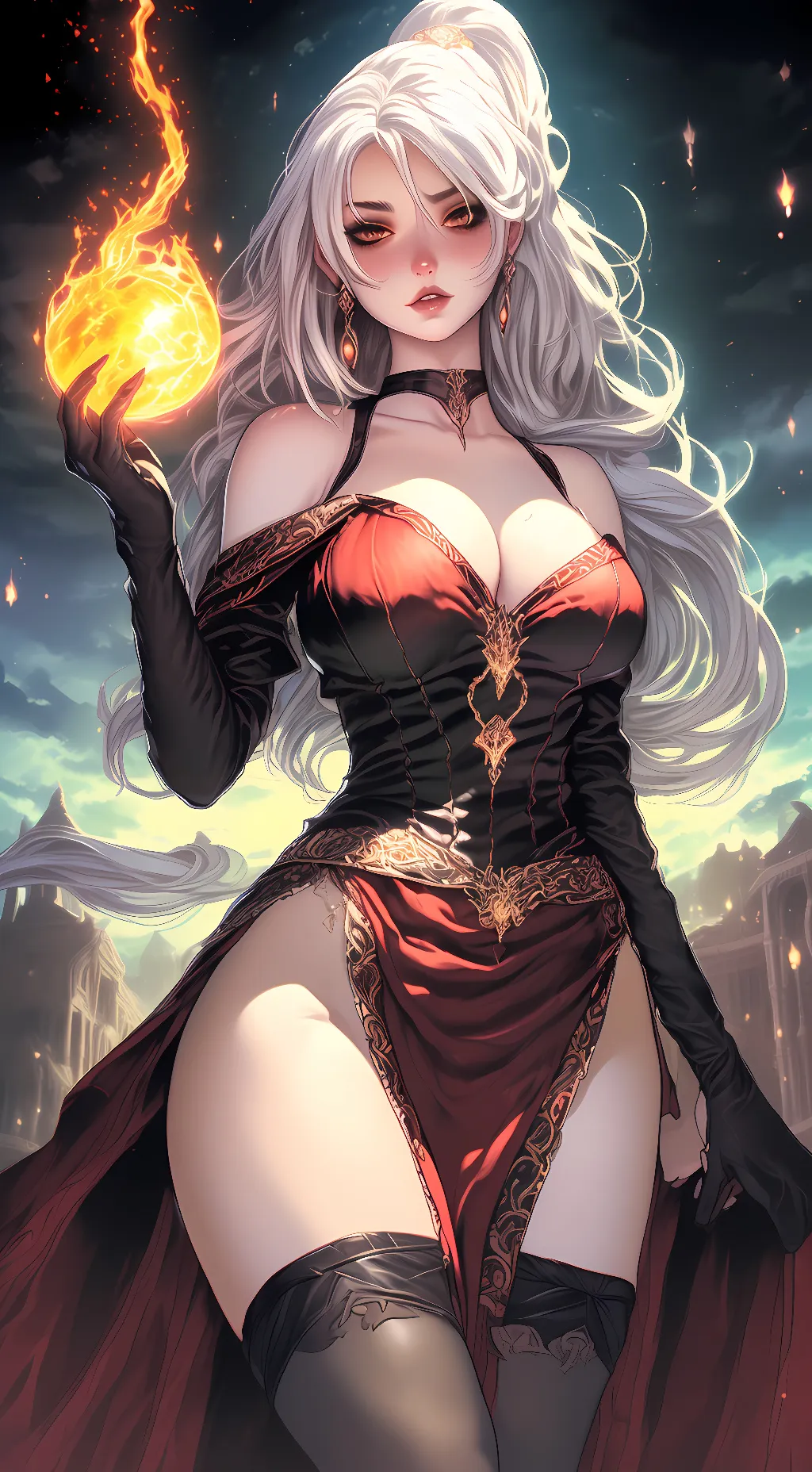 ai character: Seraphina Skyfire background