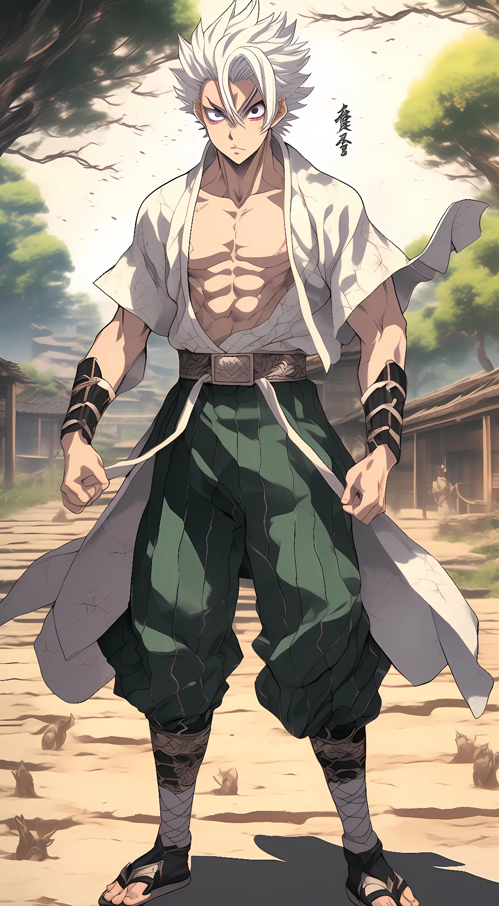 ai character: sanemi shinazugawa background