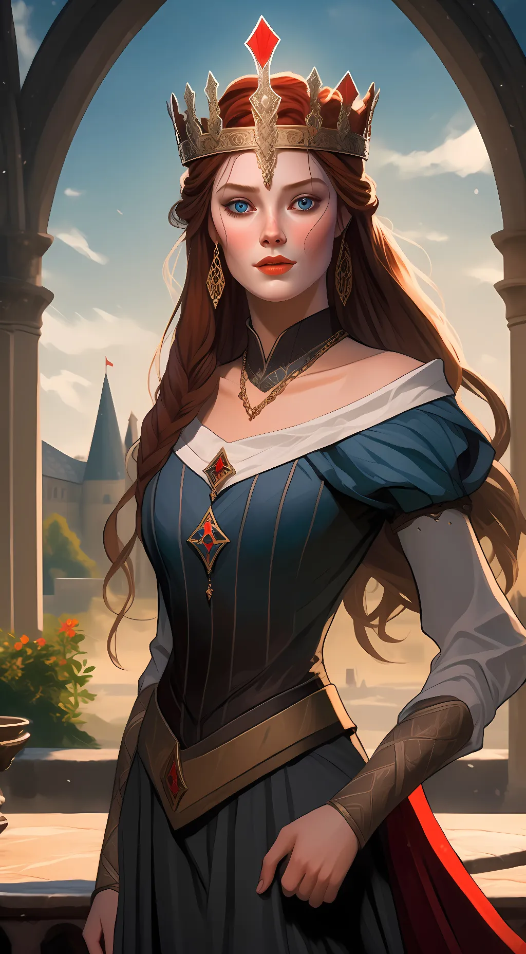 ai character: Queen Elise background