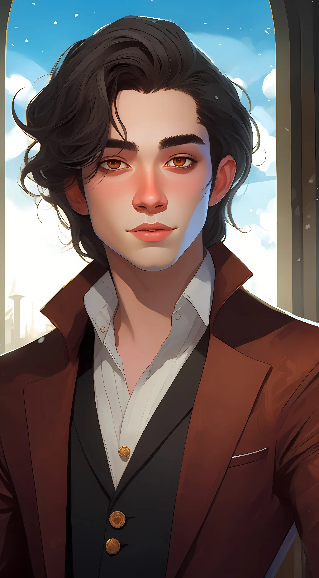 ai character: Kapiolani lanfrad background