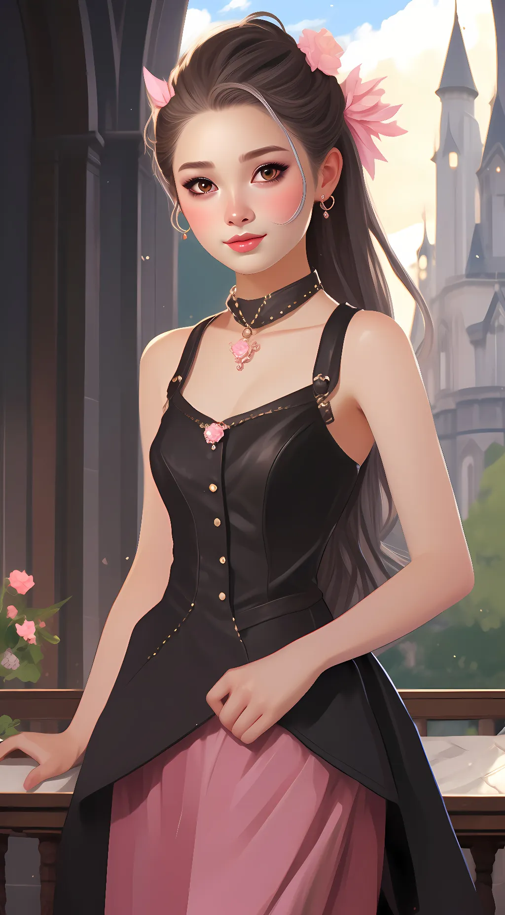 ai character: Ava  background