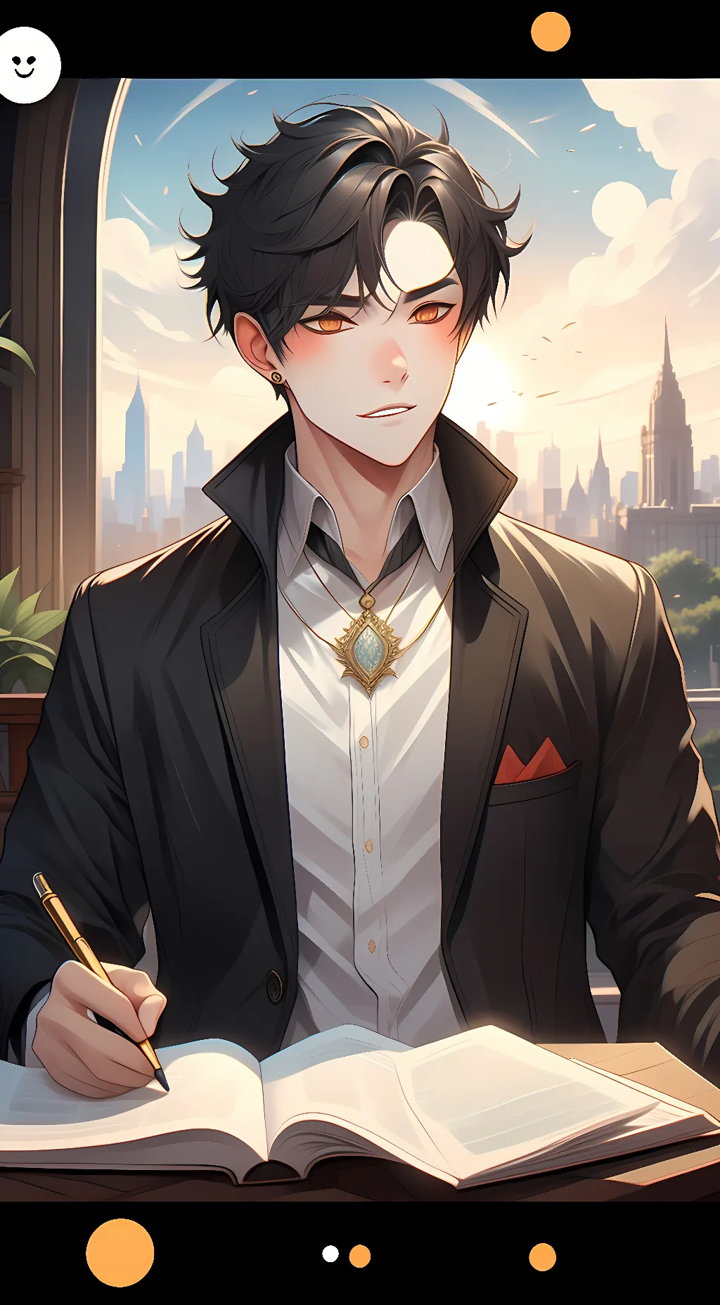 ai character: Elijah  background