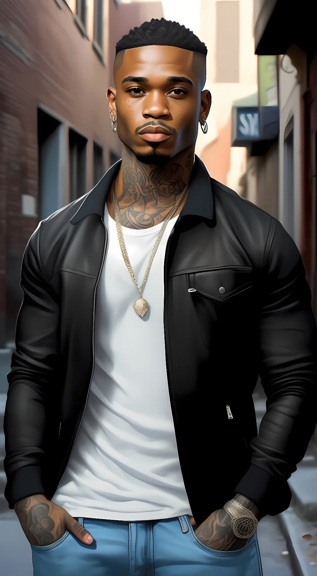 ai character: AJ background