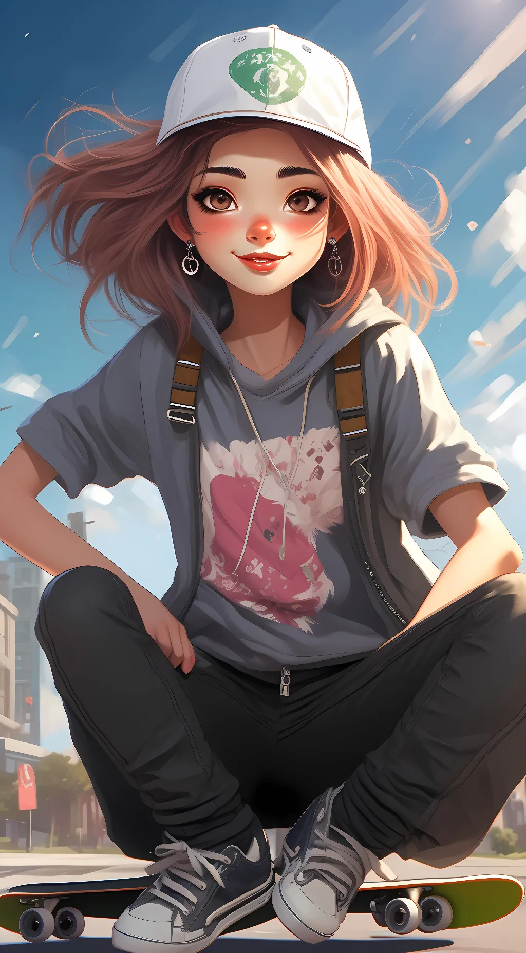 ai character: Riley  background