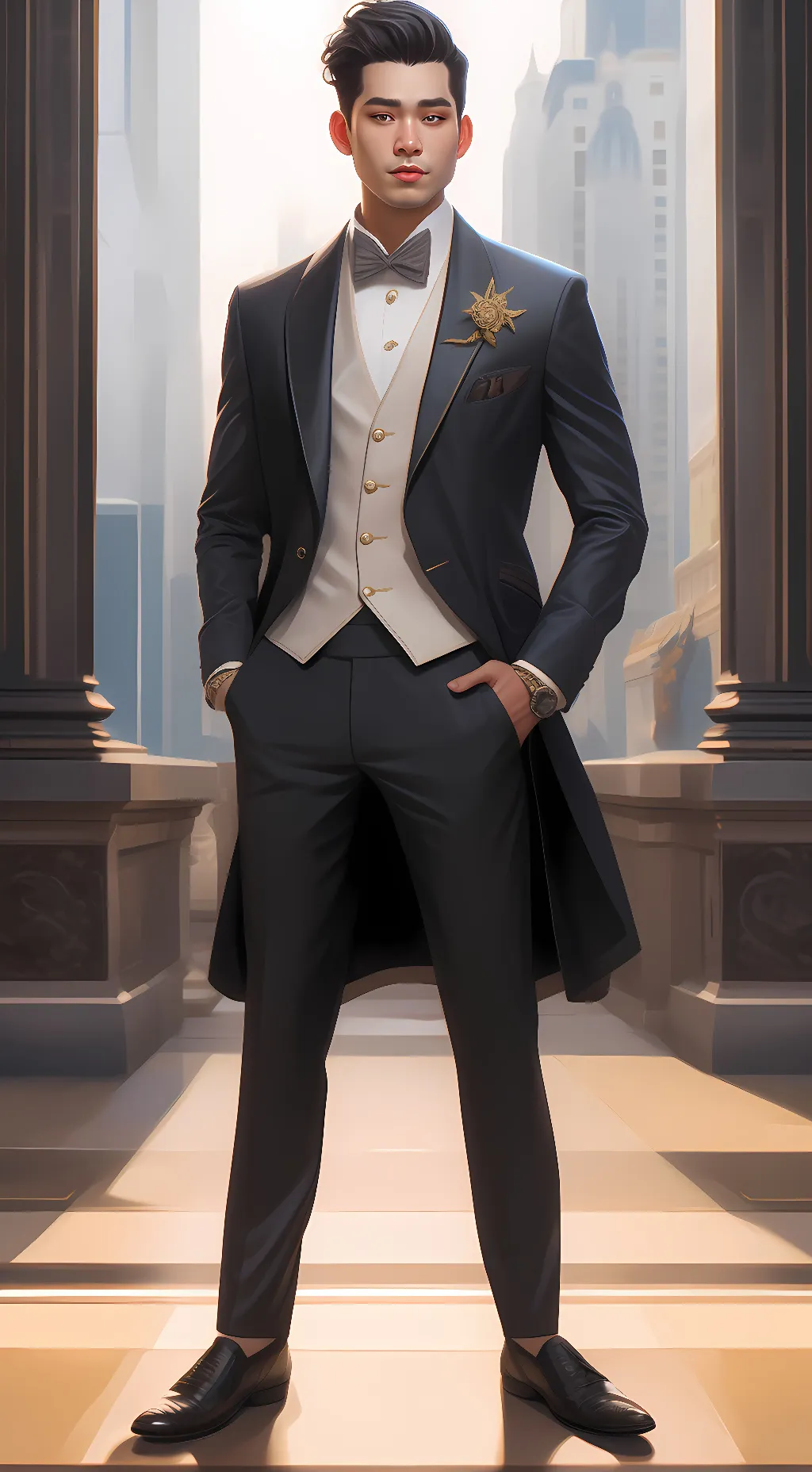 ai character: beluga  background