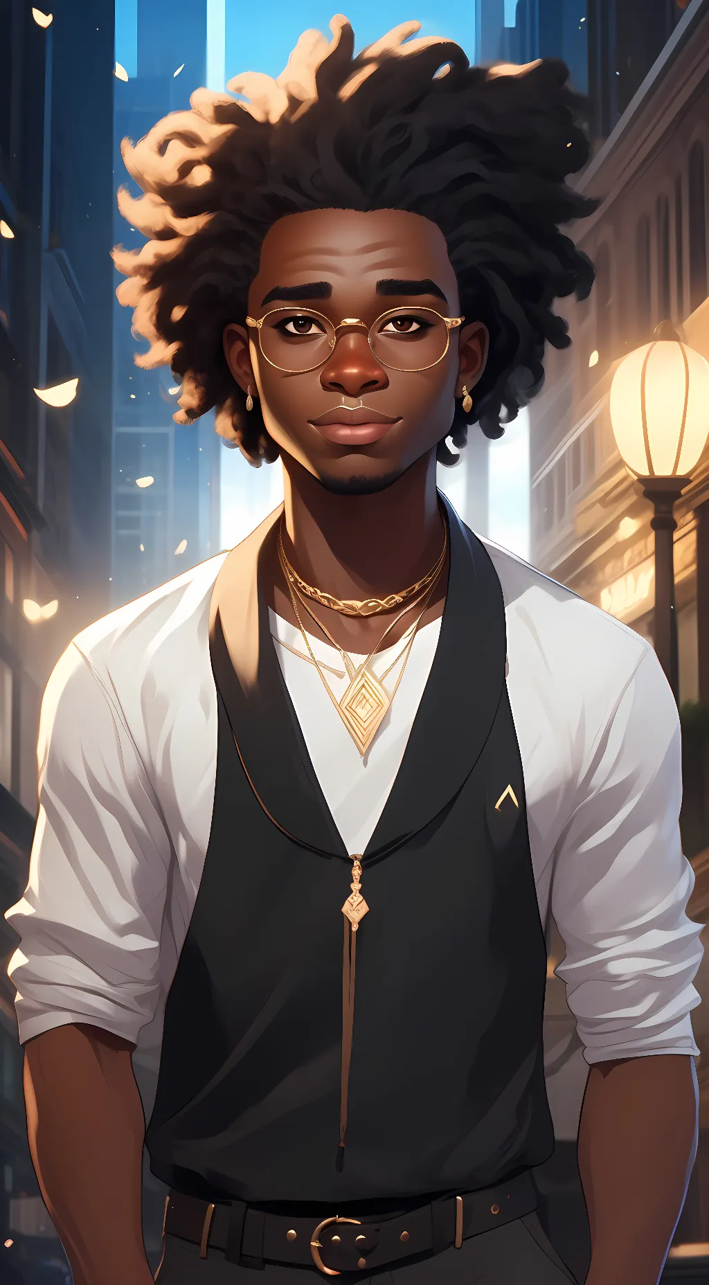 ai character: dj from TD  background