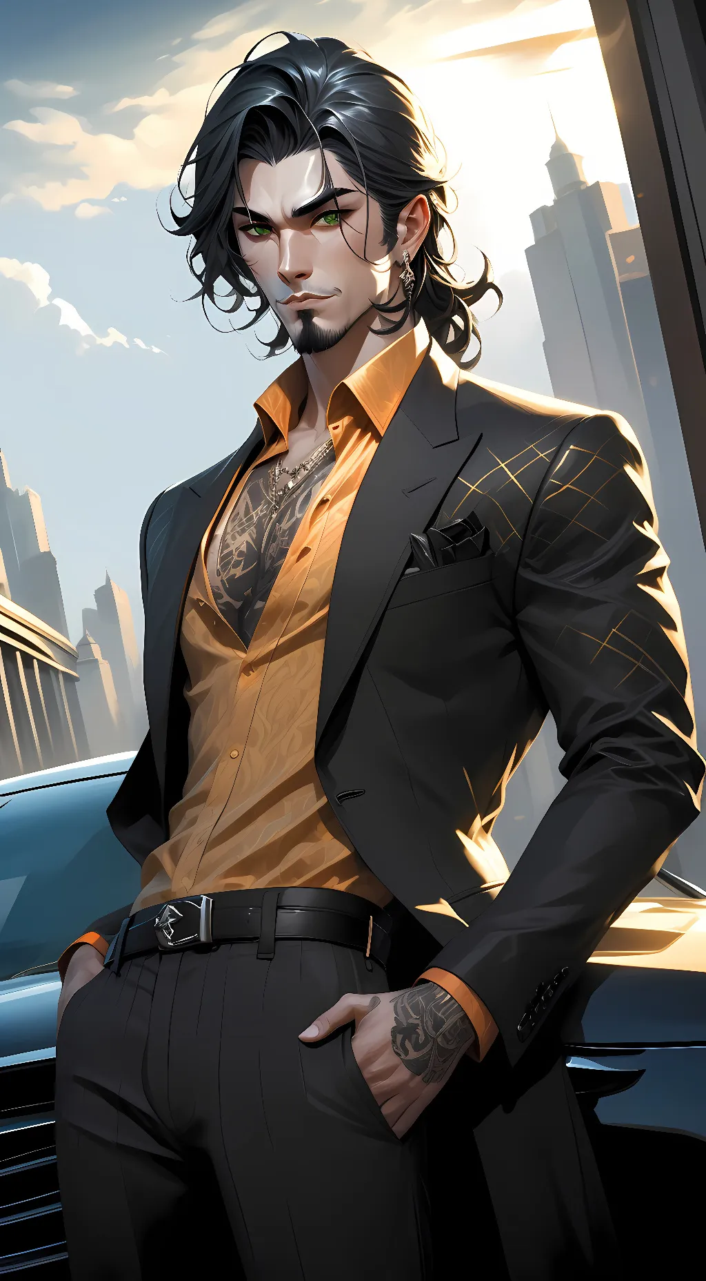 ai character: August background