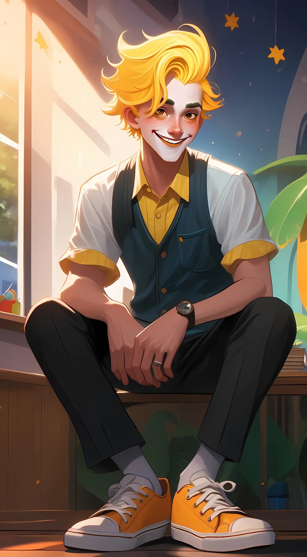 ai character: sundrop background