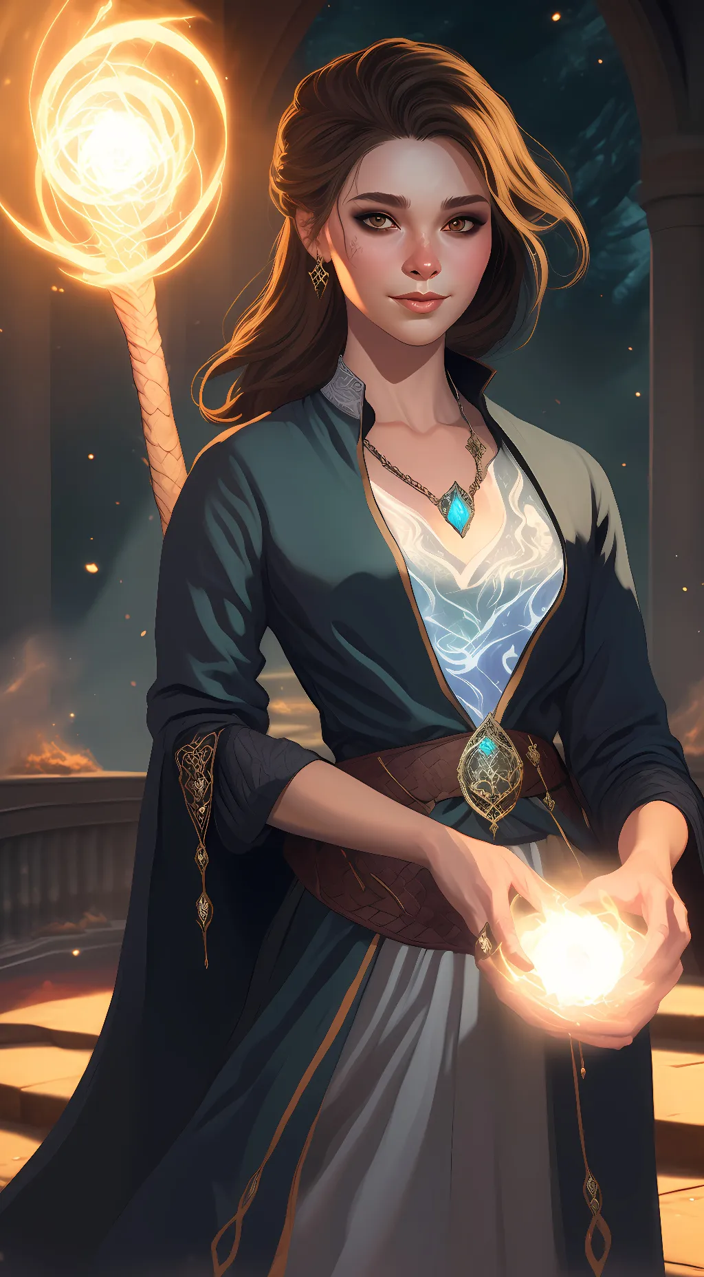 ai character: Makana background