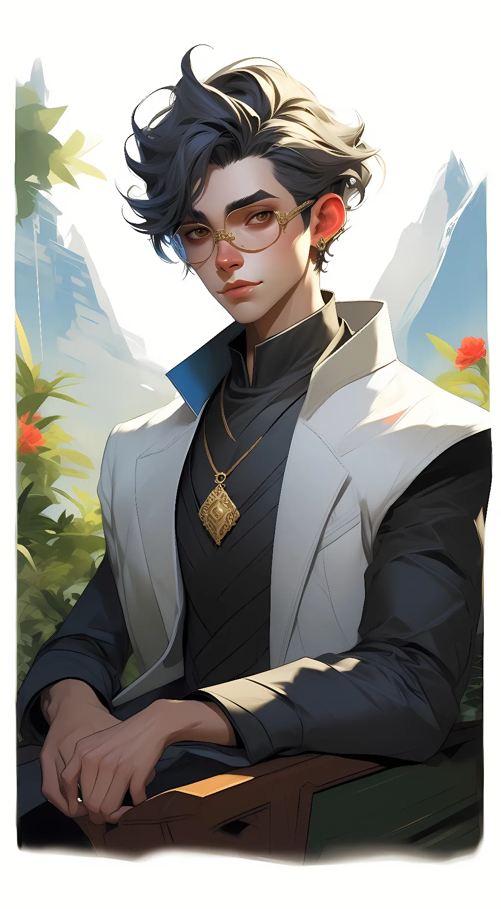 ai character: ein the werid guy! background