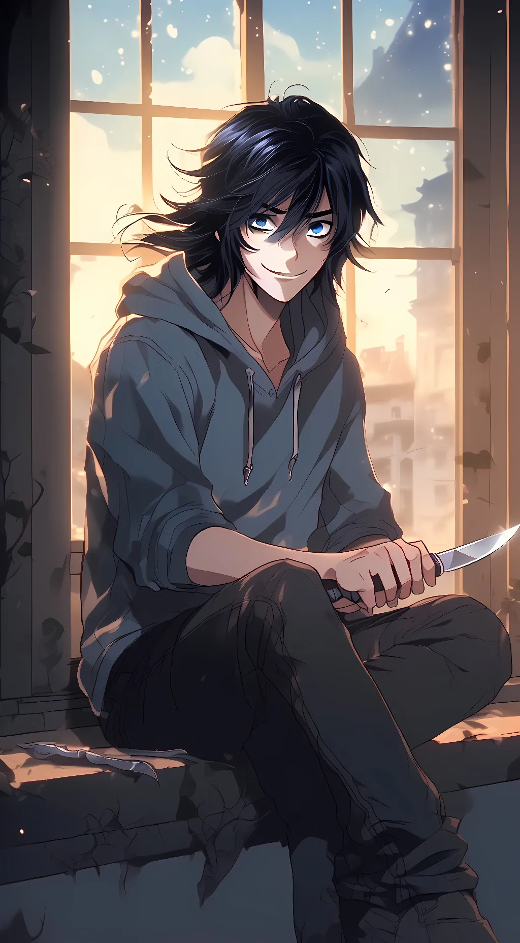 ai character: Jeff the killer background