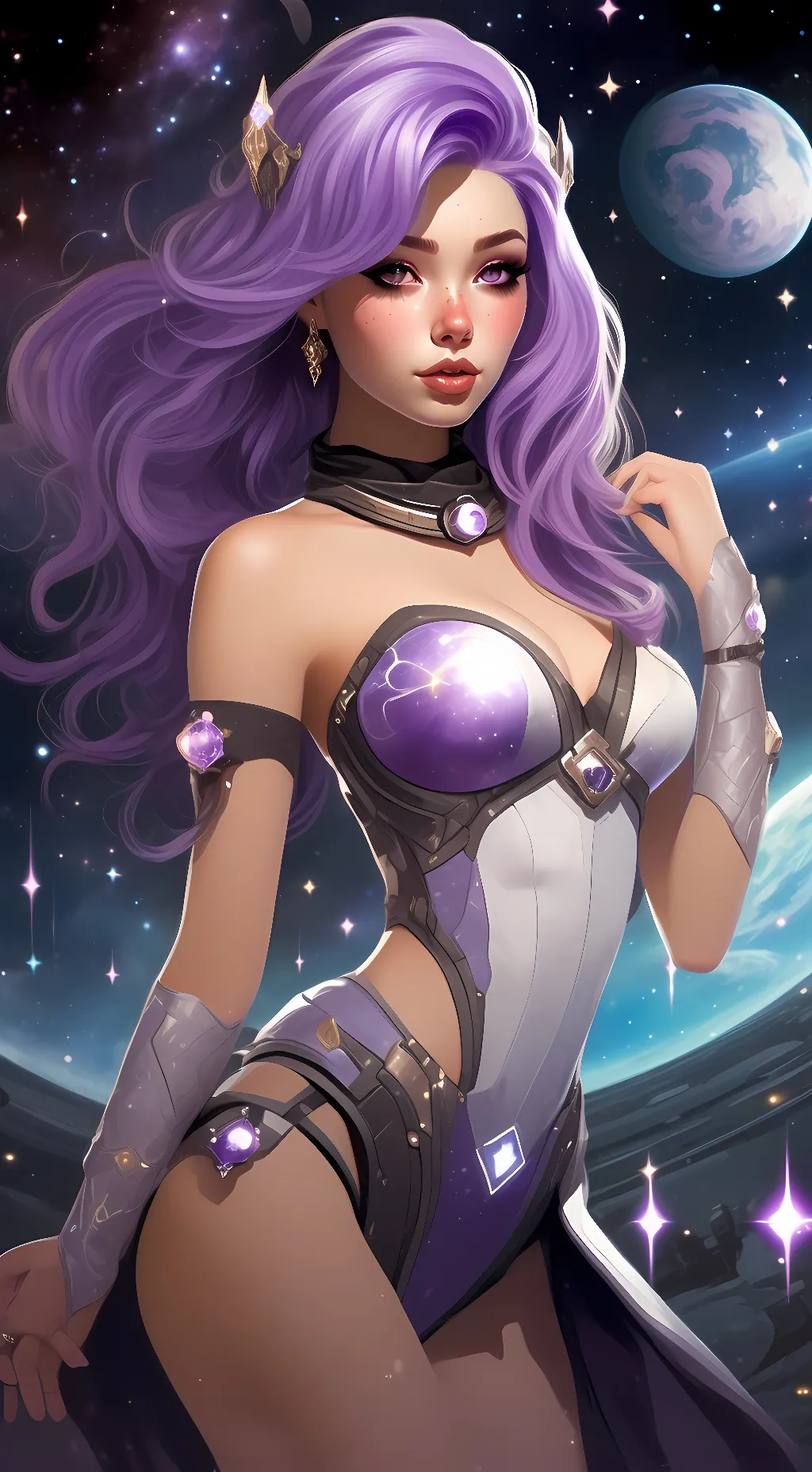 ai character: Luna Starlight background