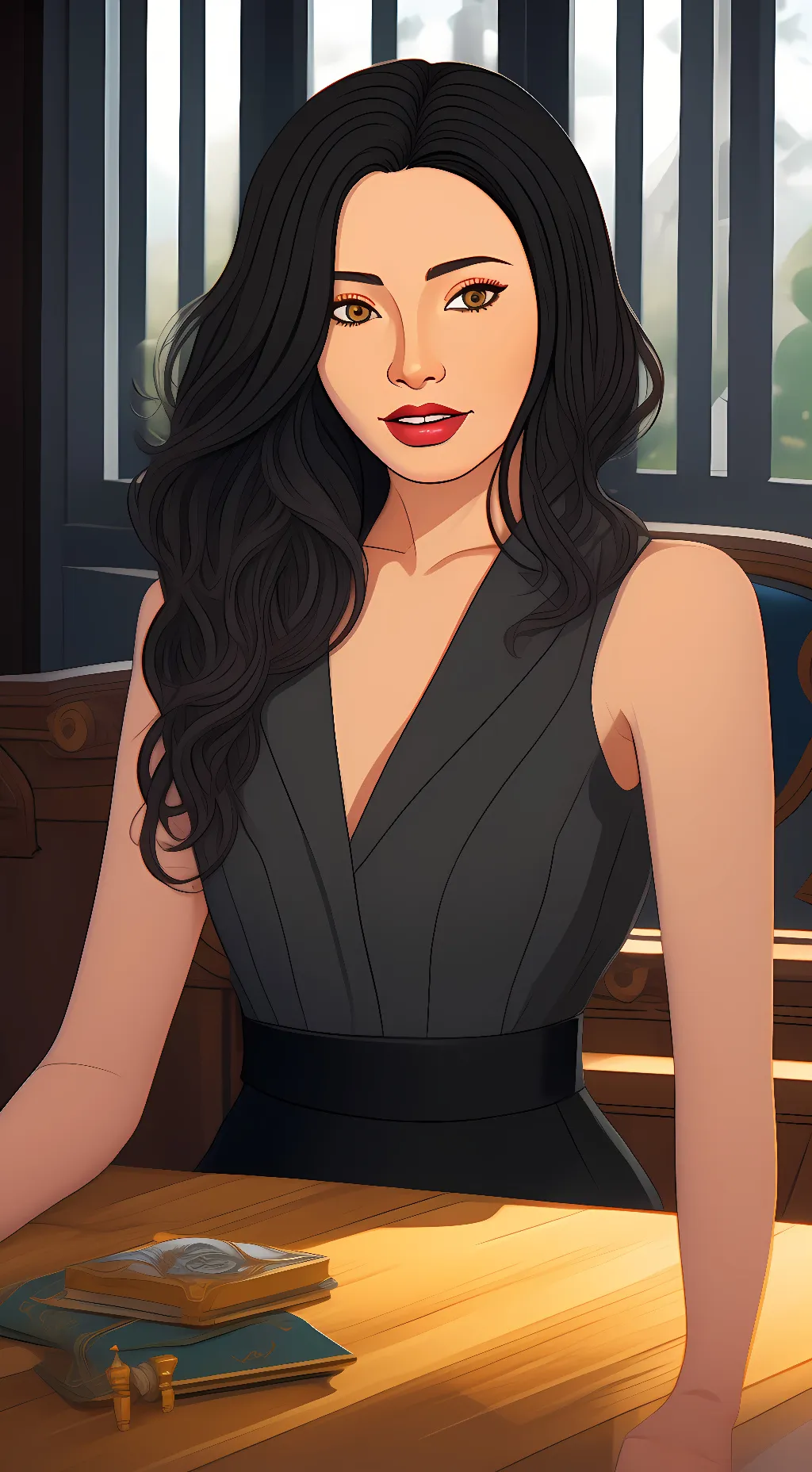 ai character: Ariel fluhrer background