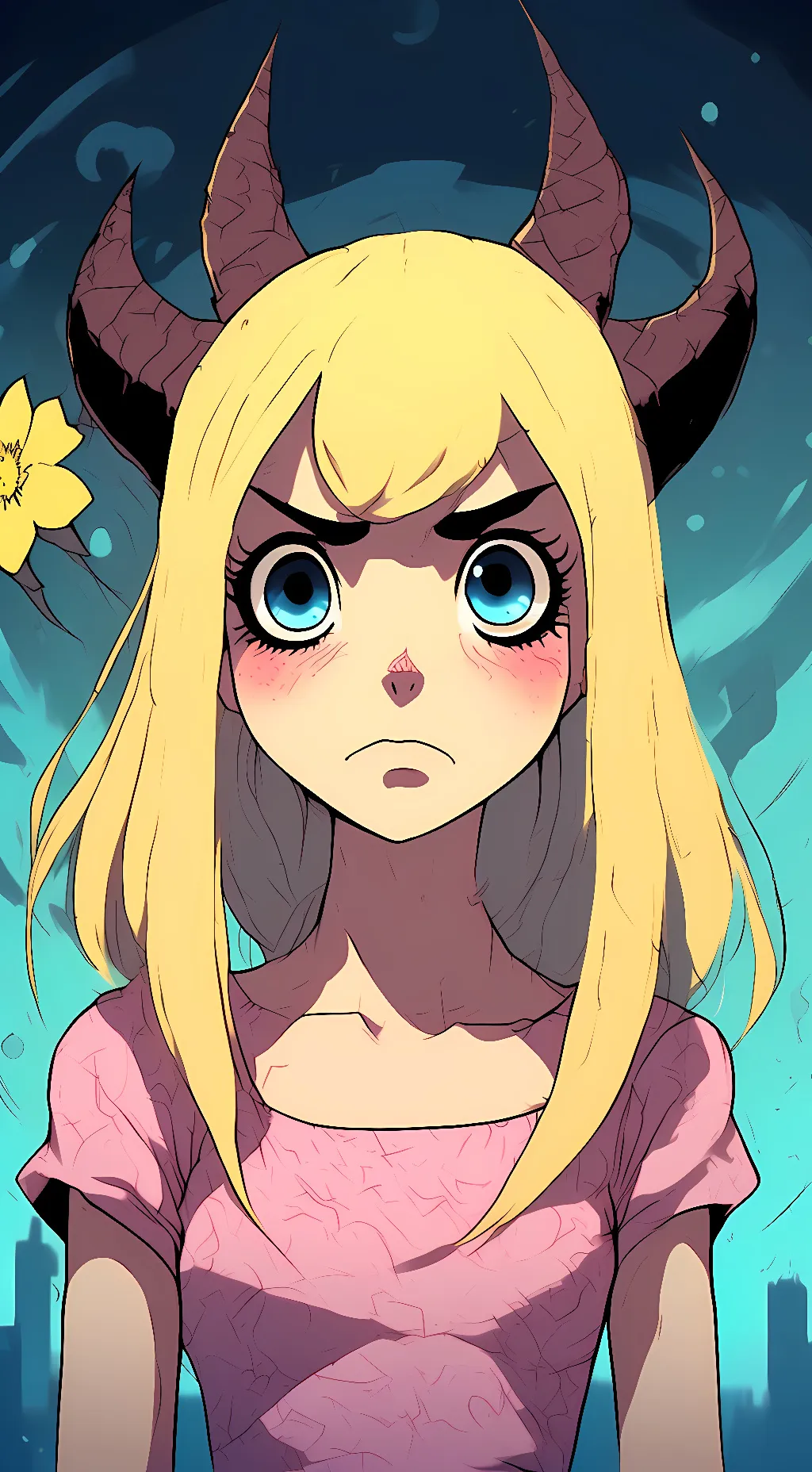 ai character: Mandy  background